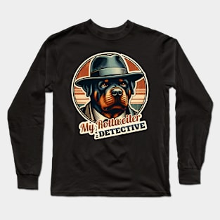 Detective Rottweiler Long Sleeve T-Shirt